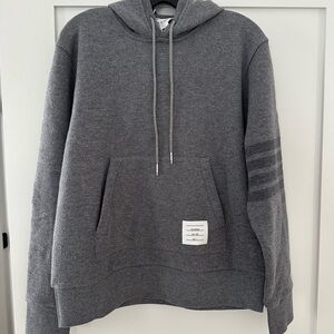 Thom Browne Gray Hoodie Sweatshirt